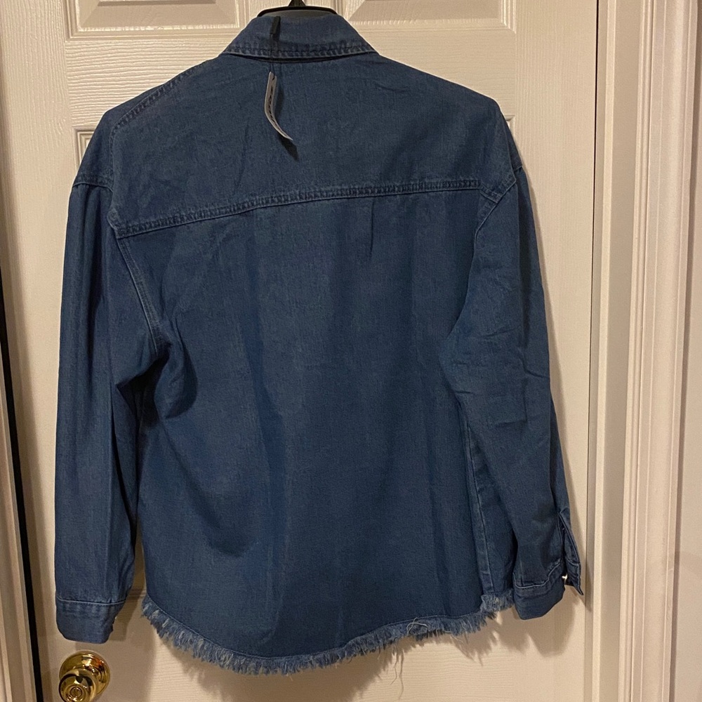 Denim Button-Up Jacket - Picture 7 of 7